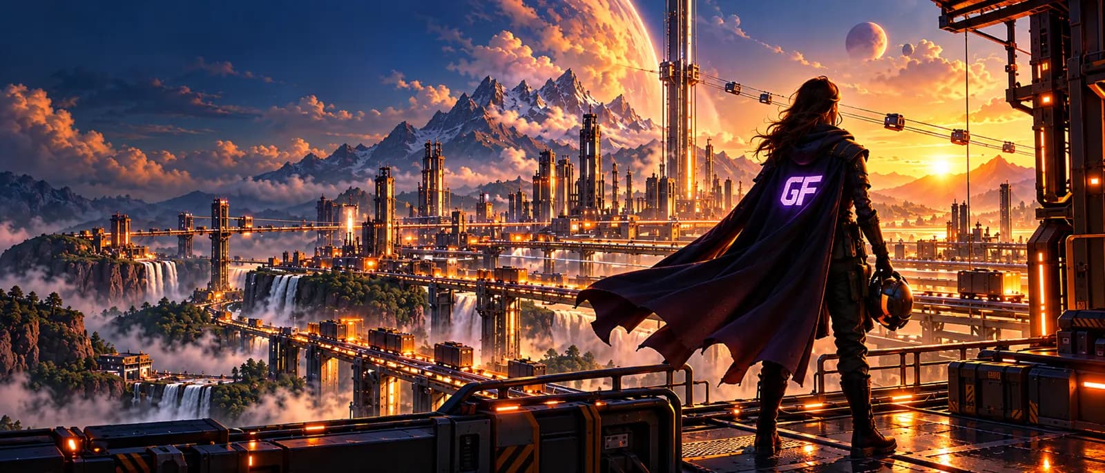 Le héros GameFoundry dans un univers industriel